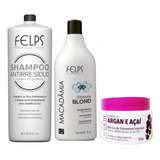 Felps Macadâmia Ultimate Blond Selagem Térmica 1l+máscara 