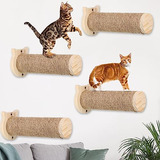 Zubebe 4 Muebles De Pared Para Gatos De 11.42 Pulgadas, Esca