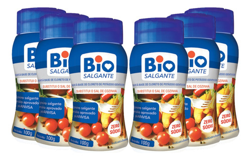 Kit-4 Un De Sal Sem Sódio|biosalgante 100g + 2 Peças Grátis