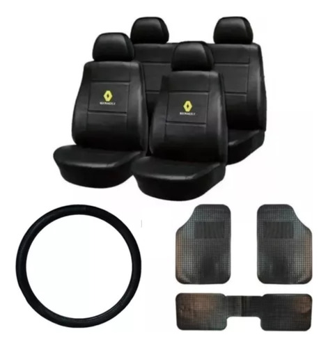 Combo De Funda Cubre Asiento, Alfombra Y Cubrevol Renault