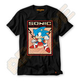 Camiseta Gamer Sonic Mega Drive Ouriço