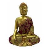 Buda Dorado Con Tela Estatua Feng Shui