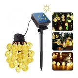 Guirnalda 50 Led Burbujitas 7 M Exterior Solar 8 Efectos.