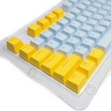 Keycaps Set Color Amarillo + Celeste Pastel