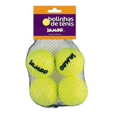 Bolinha De Tenis Para Cães 4 Un Interativo Treino Jambo Pet Cor Amarelo