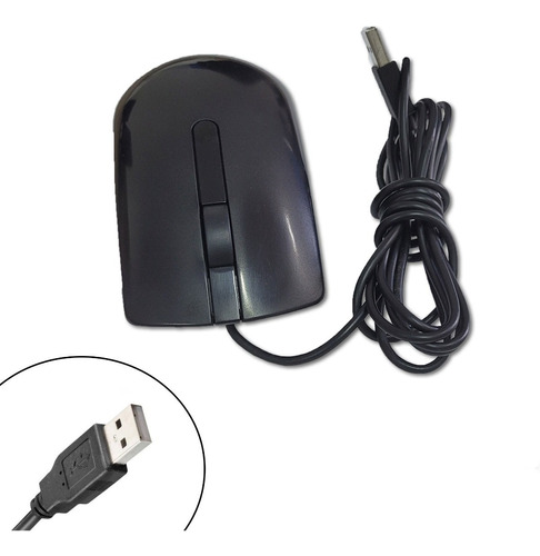 Mouse Dell  Ms116 Preto - Usb