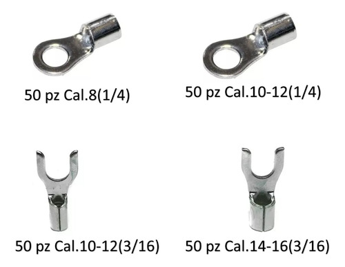 Terminal Ojillo Acero Inox Y Espada Acero Inox (kit). Foto