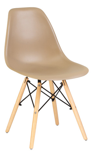 Kit 2 Cadeiras Sala Mesa De Jantar Com Encosto Charles Eames