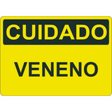 Placa De Sinalização | Cuidado Veneno - 2 | 30x20