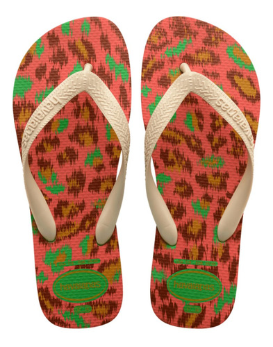 Chinelo Feminino De Dedo Havaianas Com Estampa De Animais