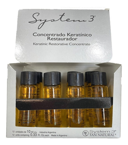 System-3 Caja De Ampollas 12x10ml Keratinico