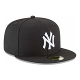 Gorra New Era New York Yankees Negra Con Blanco