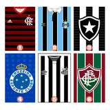 Kit 3 Quadros Times Brasileiros Placas Decorativas Futebol