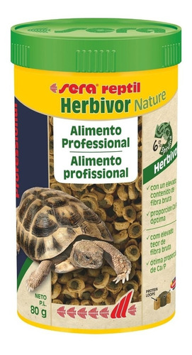 Alimento Para Reptil Herbívoros 250ml Sera/ Fauna Salud