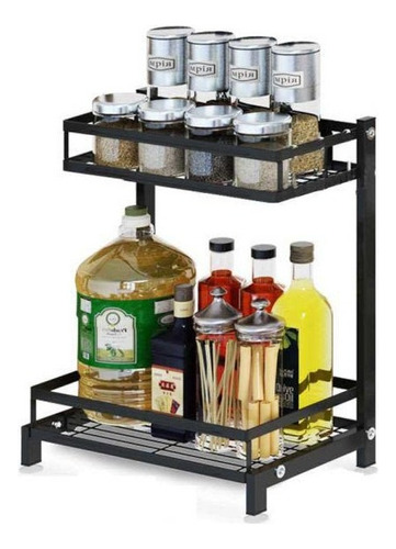 Organizador Utensilios De Cocina Rack Estanteria 2 Niveles