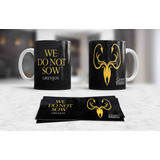 Taza De Game Of Thrones De Las Casas Y Personajes Color Negro Grayjoy