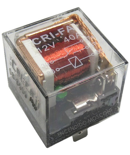 Rele Relay Transparente 12v Led Competicion Fueltech 40a