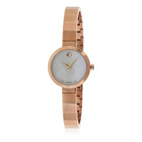 Reloj Movado Para Mujer 0607112 De Cuarzo Color Oro Rosa