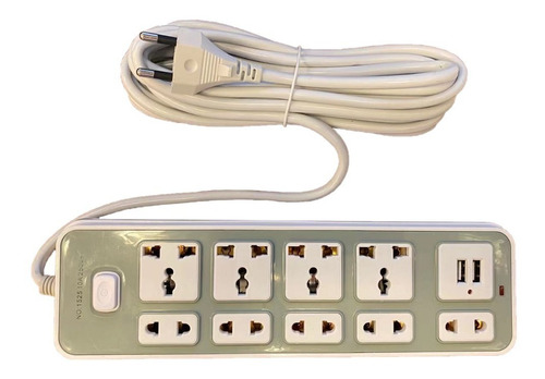 Alargador Zapatilla 9 Posiciones Usb 5m