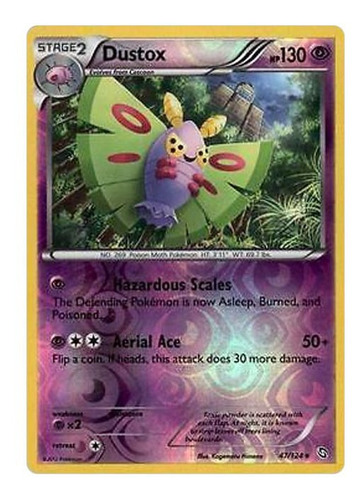 Pokemon Dustox Reverse Foil Dragons Exalted Frete Incluso