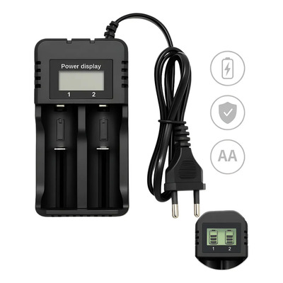 Carregador Digital Para Bateria 18650 26650 3,7v 4,2v Bivolt | MercadoLivre
