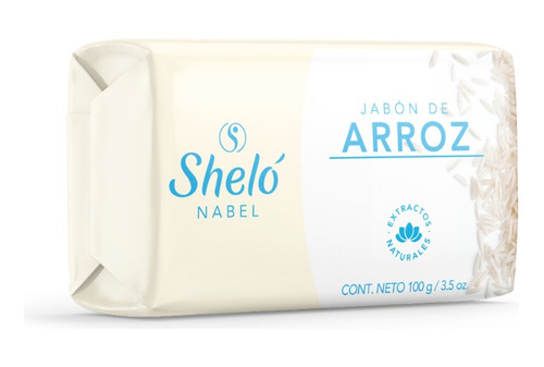 Jabón Arroz  Aclarante Exfolia Suave 100grs Shelo