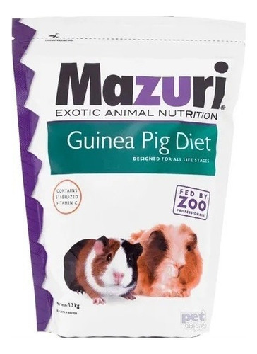 Alimento Guinea Pig Diet Mazuri De 1.3 Kilos Cuyo 