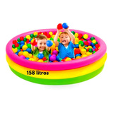 Piscina Circular Infantil 158 Litros Fundo Inflavel Calor