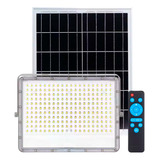 Reflector Panel Solar 200w Recargable Potente Luz Blanca Led