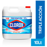 Blanqueador Clorox Triple Acción Original 10 Lt