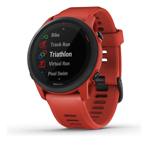 Smartwatch Garmin Forerunner 745, 43 Mm, Color Rojo