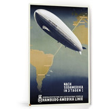 Cuadro Graf Zeppelin Vintage Poster Retro Tamaño Xxl (x1)