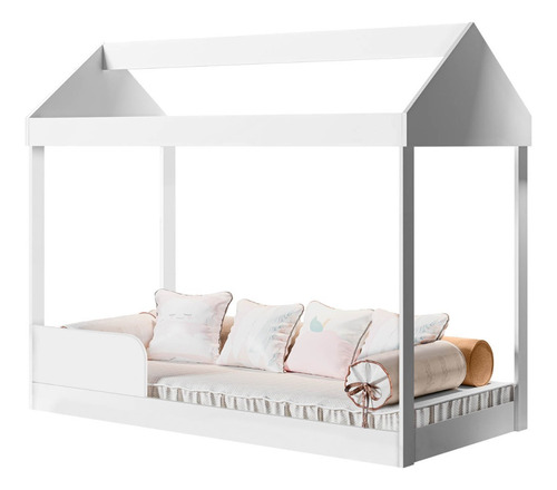 Cama Infantil Montessoriana Crystal Baby 0,70x1,50m Branco