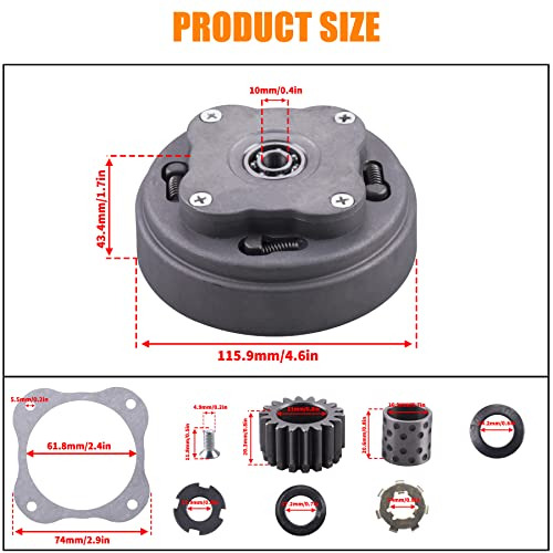 Heavy Duty Manual Clutch Set Semi Automatic Clutch Fit ... Foto 3