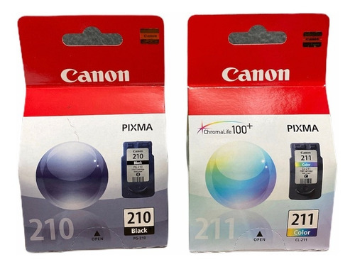 Kit De Tintas Canon Pg-210 Negra / Cl-211 Color