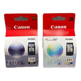 Kit De Tintas Canon Pg-210 Negra / Cl-211 Color