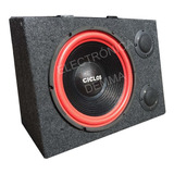 Woofer 10´´+ 2tweeter + Cajon 120rms Alfombrado Con Bornera