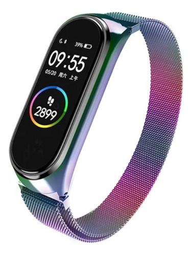 Correa Para Xiaomi Mi Band 3 4 Y M4 Acero Premium Imán +mica