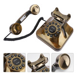 Teléfono Fijo Vintage De Bronce Antiguo Wx-3011#