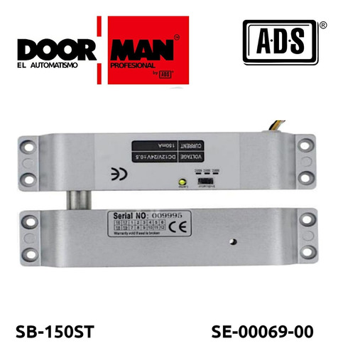 Chapa / Cerradura Electronica 15mm 150x34x27 Doorman