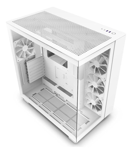 Nzxt H9 Flow Atx De Doble Cámara Caja Para Juegos De Pc De T