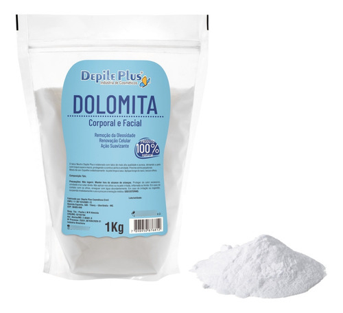 Talco Pó De Dolomita Talco Ultrafino Para Barbeiro Saco 1kg