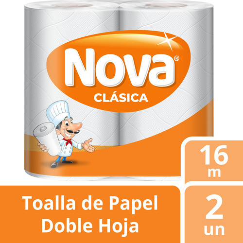 Toalla De Papel Nova Clásica 16m X2