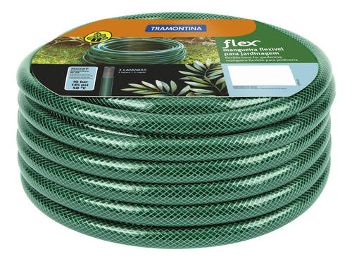 Kit Mangueira Flex Verde 30 Metros 1/2''(eng/adapt/esguicho)