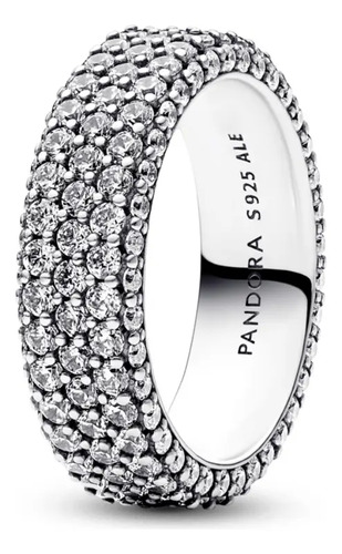 Anillo Pandora Triple Hilera Pavé + Gift Kit