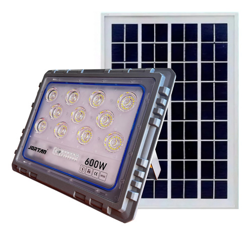 Refletor Led Externo 600w Solar Controle Original Fotocélula
