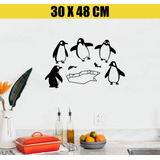 Adesivo Decorativo Parede - Pinguins  Estilo Vector