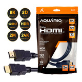 Cabo Hdmi Blindado 8k 2.1 19 Pinos 3d 24k Ponta Ouro 2 Metro