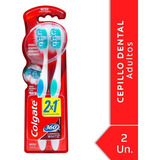 Colgate  360º Cepillo Dental Luminous White Medio 2 Unidades