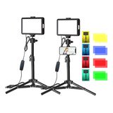 Mitegelo Luz Led Video, 2 Piezas Luz Para Fotografia Con 120